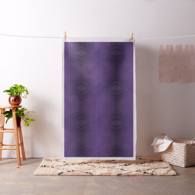 Godkännande | Violet Eclectic Boho Mönster Tyg (In Situ)
