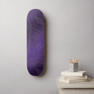 Godkännande   Violet Meditation Medallions Mini Skateboard Bräda 18,5 Cm