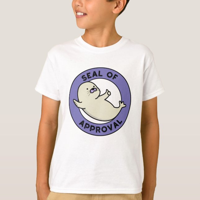 Godkännandeförsegling Funny Seal Pun T Shirt (Framsida)