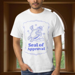 Godkännandestämpel Rolig stämpel Grafisk T-shirt