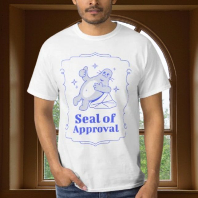 Godkännandestämpel Rolig stämpel Grafisk T-shirt (Skapare uppladdad)