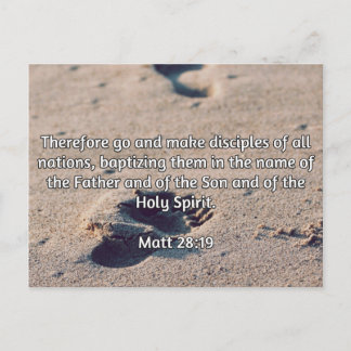 Godkänt citat: Matt 28:19 - "Gör lärlingar" Vykort