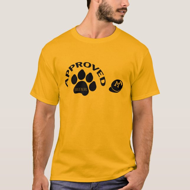 Godkänt kinesiskt Hund 2018 Monogram Tee (Framsida)