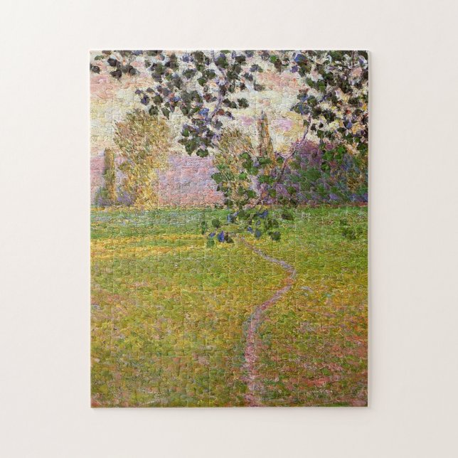 Godlandskap Giverny Monet Fine Art Pussel (Vertikal)