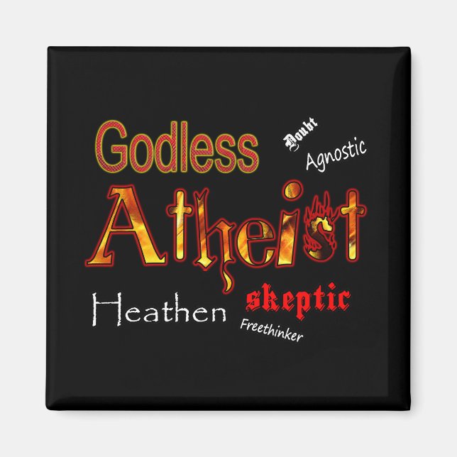 Godless Atheist Magnet (Framsidan)