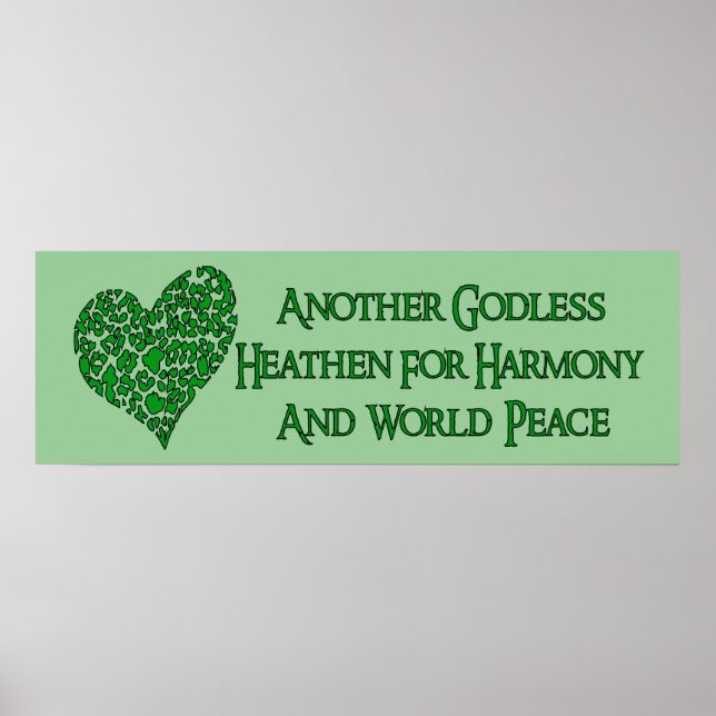 Godless for World Peace Poster (Framsidan)