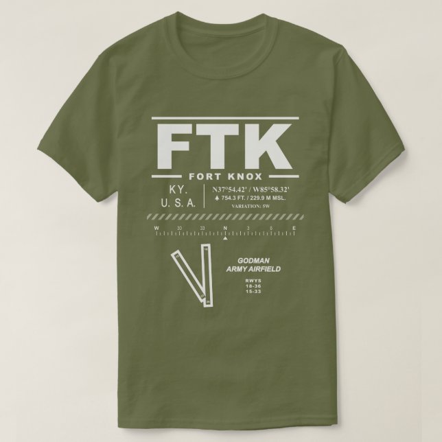 Godman Army Airfield FTK T Shirt (Design framsida)