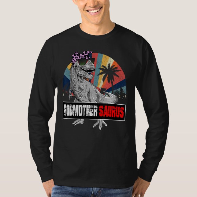 Godmodersaurus Rex Dinosaur Godmor Saurus Fami T Shirt (Framsida)