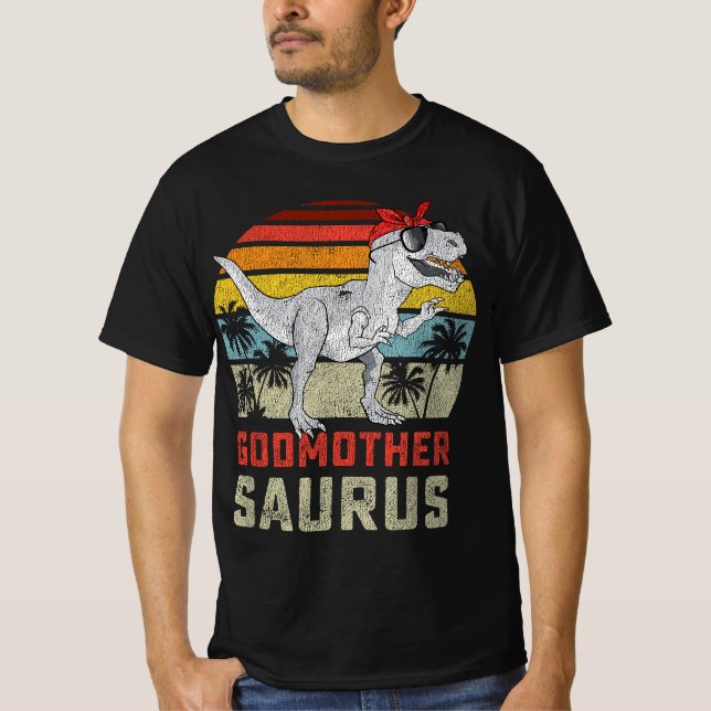 Godmodersaurus T Rex Dinosaur Godmor Saurus Fa Shirt (Framsida)