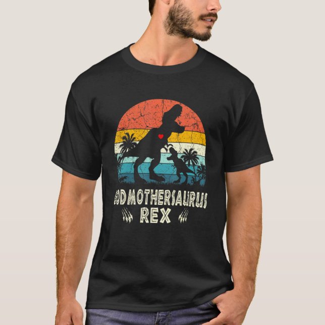 Godmodersaurus T Rex Dinosaur Godmor Saurus Fa Shirt (Framsida)