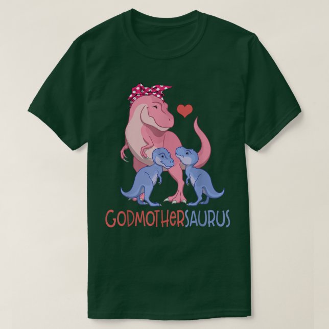 Godmodersaurus T Rex Dinosaur Godmor Saurus Fa Shirt (Design framsida)