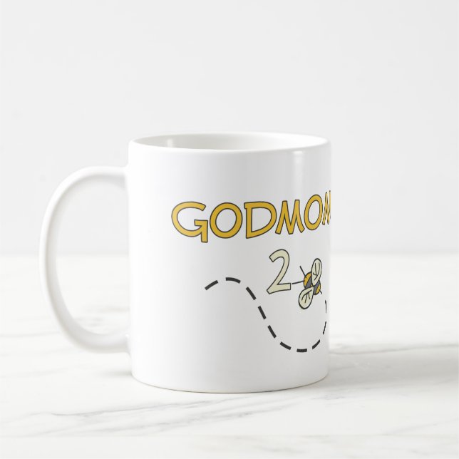 Godmom 2 bi kaffemugg (Vänster)