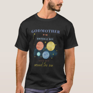 Godmor 6e födelsedag sjätte Resa runt Sol S T Shirt