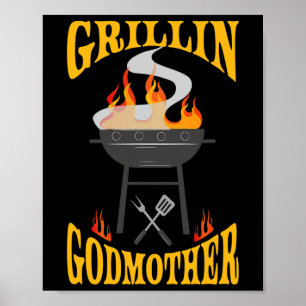 Godmor Bbq Grill Smoker och Barbecue Chef Poster