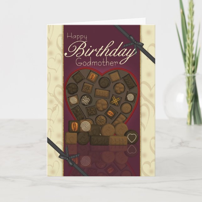 Godmor Birthday Card - Chocolates Kort (Framsida)