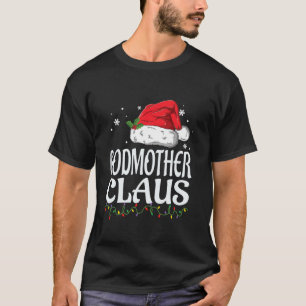 Godmor Claus jul Family Group Matching PJ T Shirt
