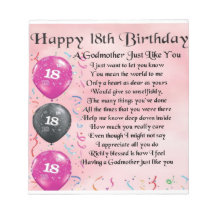 Godmor dikt - 18:e födelsedagen