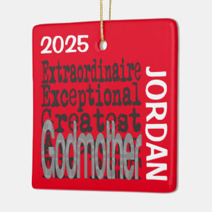 Godmor Extraordinaire ANPASSNINGSBAR Julgransprydnad Keramik