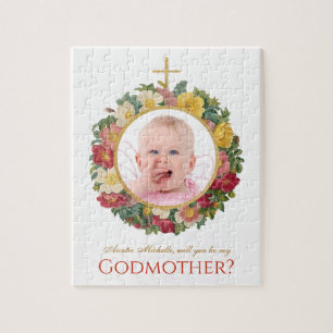 Godmor Frieri Blommigt Foto i Ro Wandeans Pussel