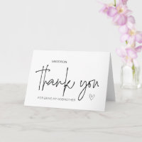 Godmor Gift Tack för att vara min gudfar