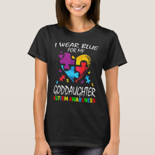 Godmor Godfather Blue för min guddotter Autism T Shirt