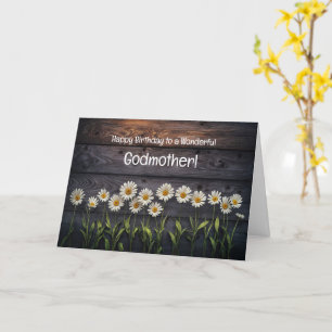 Godmor Grattis på födelsedagen med Söt Daisy Flowe Kort