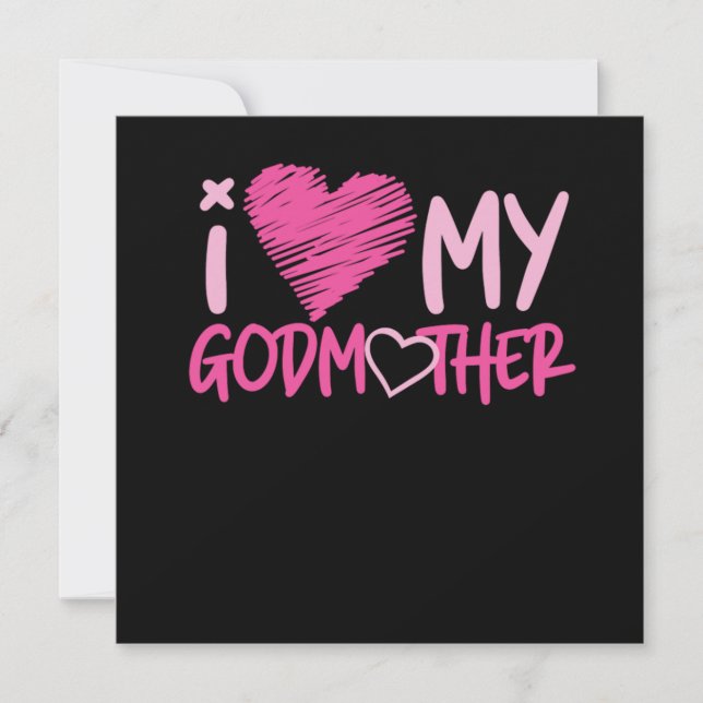 Godmor I Kärlek My Godmor Heart Inbjudningar (Framsida)