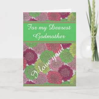 Godmor Mors dag Card - Vintagens Blommigt Kort