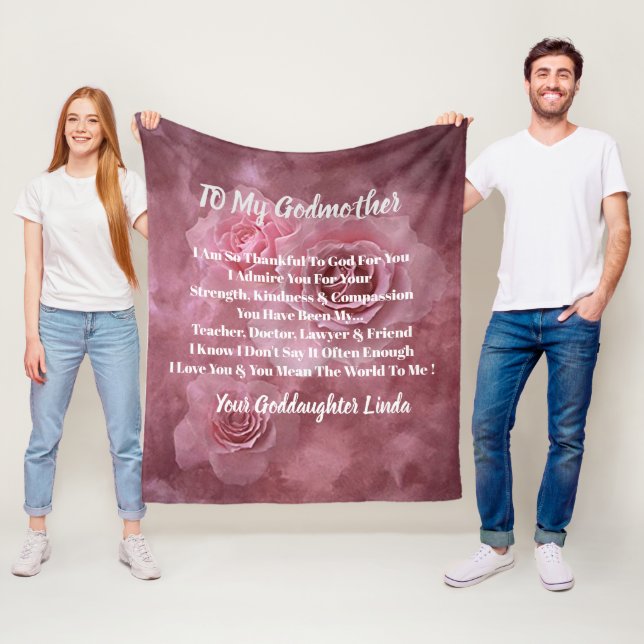 Godmor Personalize Fleece Blanket (På plats)