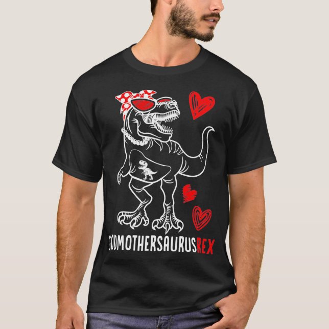 Godmor Saurus Godmodersaurus Dinosaur Gift Fo T Shirt (Framsida)