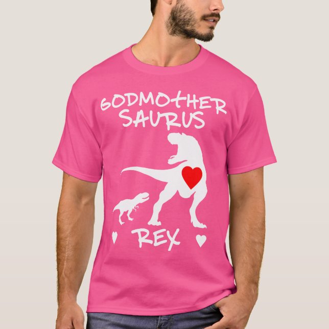 Godmor Saurus T Rex Dinosaur T Shirt Mor Day (Framsida)