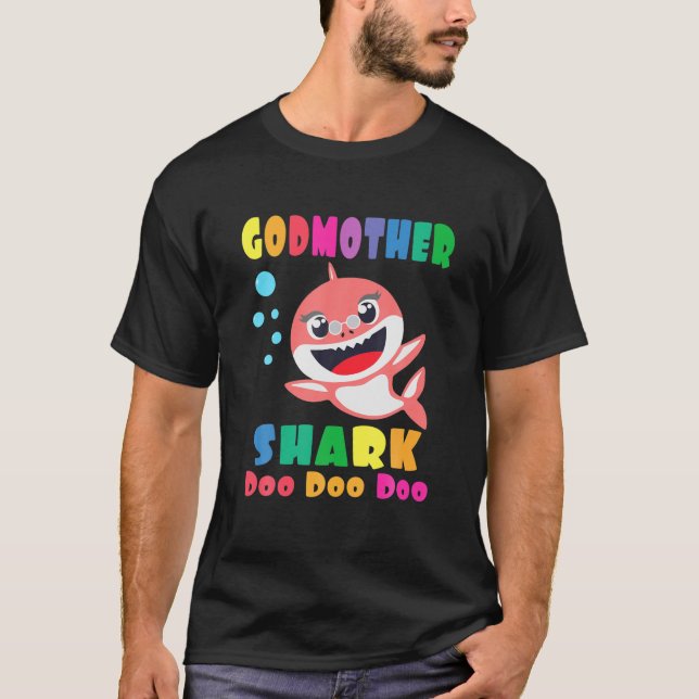 Godmor Shark Gift Cute Baby Shark Family Matchi T Shirt (Framsida)