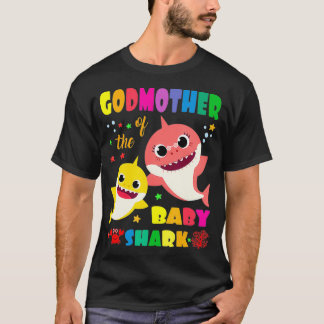 Godmor till Baby Shark Birthday Mamma Shark _ T Shirt