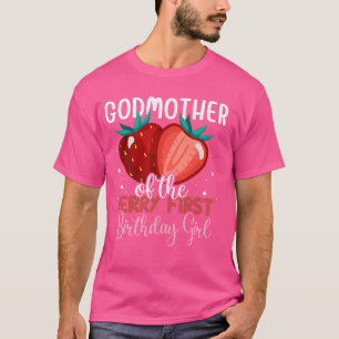 Godmor till Berry First Birthday Girl Family T Shirt