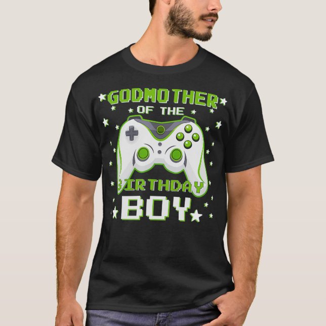 Godmor till Birthday Boy Gift Video Game Birt T Shirt (Framsida)
