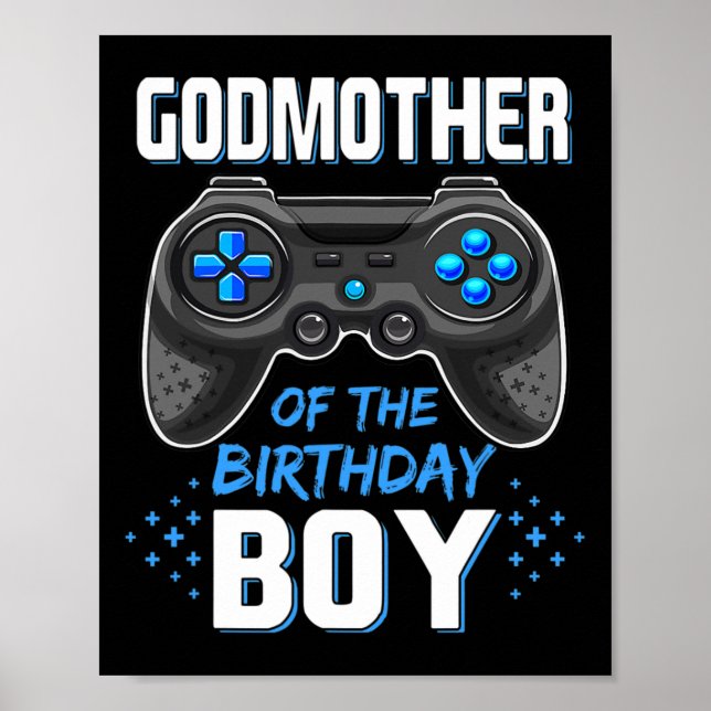 Godmor till Birthday Boy Matching Family Vide Poster (Framsidan)