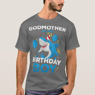 Godmor till Birthday Boy Shark Ocean Matching T Shirt