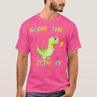 Godmor till Birthday Girl Shirt Dinosaur T-Re T
