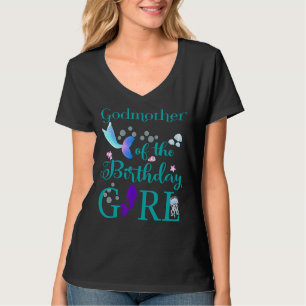 Godmor till Birthday Girl Sjöjungfru First Birth T Shirt