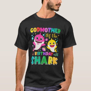 Godmor till Birthday Sharks Godparent Matchin T Shirt