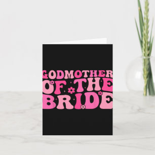 Godmor till Bride Bröllopsfest Family Costum Kort
