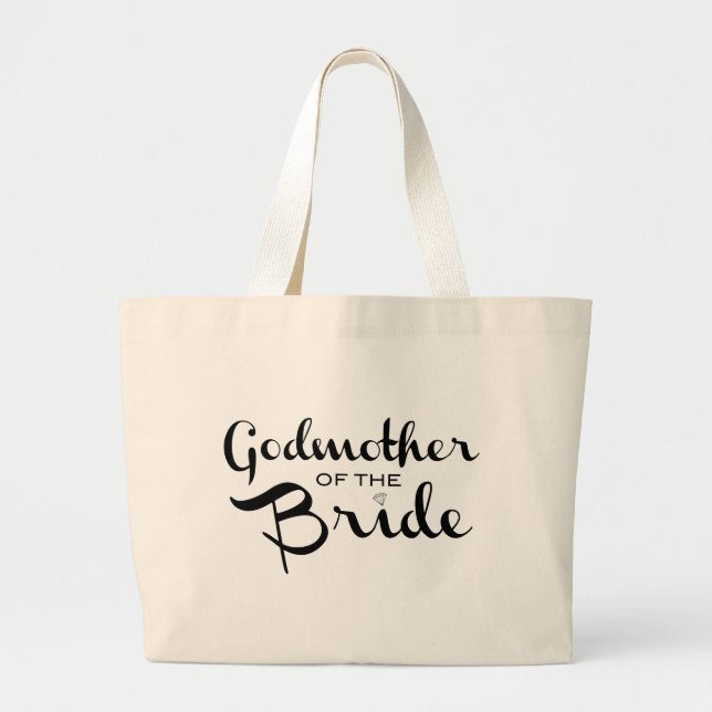 Godmor till Bride Tote Black Jumbo Tygkasse (Framsidan)