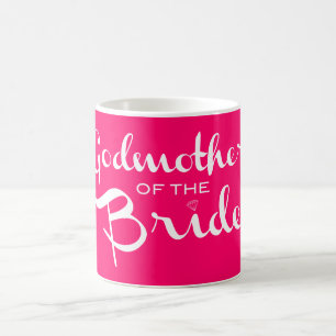 Godmor till Bride White om Shock rosa Kaffemugg