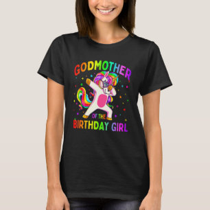 Godmor till Födelsedagsfest Girl Dabbing Unico T Shirt