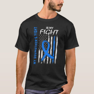 Godmor Typ 2 Diabetes Awareness American Flagga T Shirt