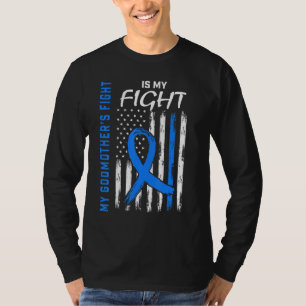 Godmor Typ 2 Diabetes Awareness American Flagga T Shirt