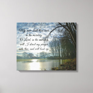 Godmorgon Prayer Bible Verse Canvas