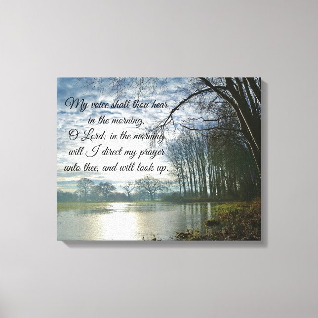 Godmorgon Prayer Bible Verse Canvas (Framsida)