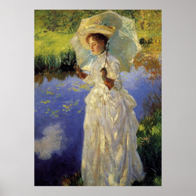 Godmorgon Walk av John Singer Sargent Poster (Framsidan)
