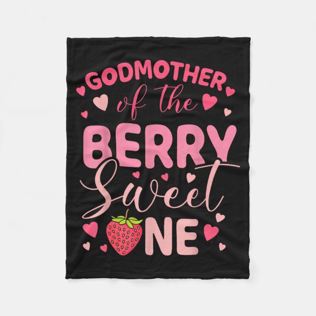 Godmother of the berry sweet one strawberry first fleecefilt (Framsidan)